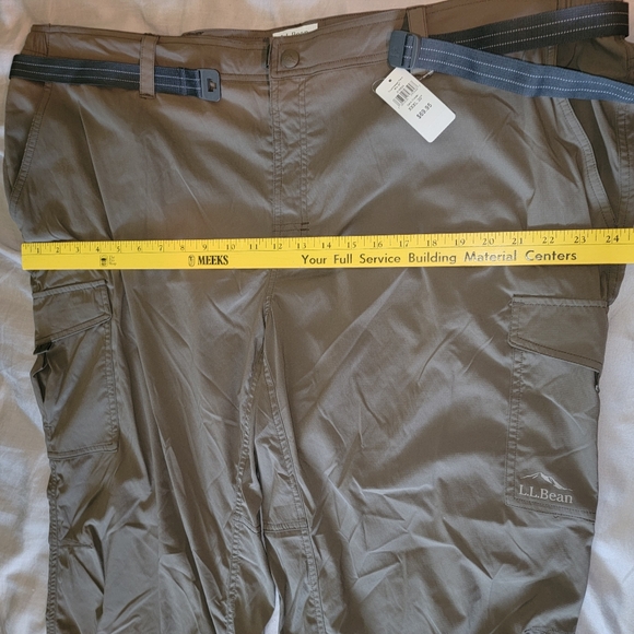 L.L. Bean Men's Men's Tropicwear Pants, size XXXL 30" Dark Cinder - Picture 11 of 12